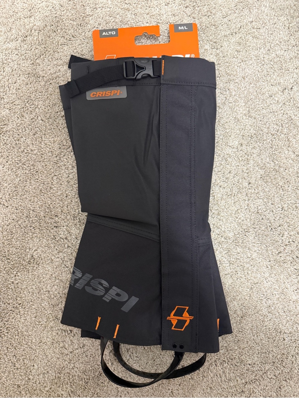 Men’s Crispi Black Alto Gaiters - M/L
